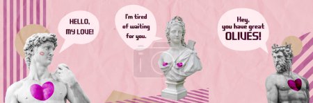 Téléchargez les photos : Valentine Sculture Creative Art Collage - en image libre de droit