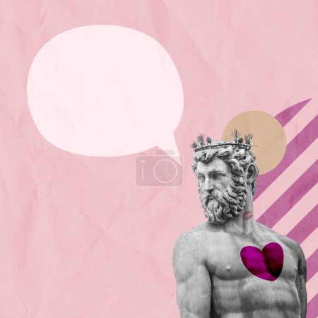 Valentine Sculture Creative Art Collage