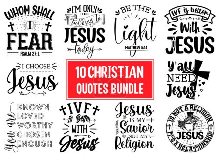 Foto de Paquete de citas cristianas, Paquete de diseños SVG de citas cristianas, Diseño de camisetas Christian Quotes - Imagen libre de derechos