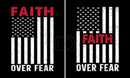 Foto de Faith Over Fear Christian T-shirt Design - Imagen libre de derechos