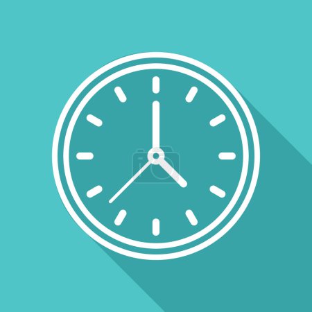 Illustration for 3D Realistic Clock Vector Flat, Alarm Clock Face Vector Isolated, Classic And Modern Glossy Clock For UI UX Design, Presentation, Website And Apps, Office Hour, Deadline Illustration, Schedule Icon - Royalty Free Image