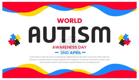 World autism awareness day design templet