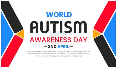Photo for World autism awareness day design templet - Royalty Free Image