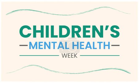Semana de salud mental de los niños, semana de conciencia mental. salud mental y mental, salud mental. cuidado mental mental.