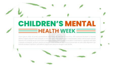 Semaine de la santé mentale des enfants, semaine de sensibilisation mentale. santé mentale et santé mentale, santé mentale. soins mentaux.
