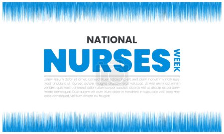 Ilustración de Semana Nacional de la Enfermera Compasión en Acción Abrazando - Imagen libre de derechos