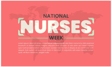 Ilustración de Semana Nacional de la Enfermera Compasión en Acción Abrazando - Imagen libre de derechos