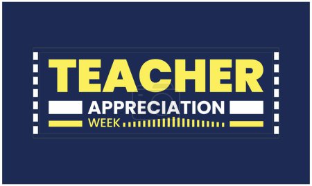Teacher Appreciation Week Shining Stars Ehren Lehrer Während Vektor Illustration eines Hintergrundes für glückliche Lehrer Tag.