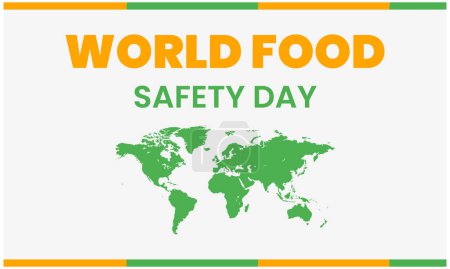 Día mundial de la seguridad alimentaria 7 de junio diseño de la plantilla de póster