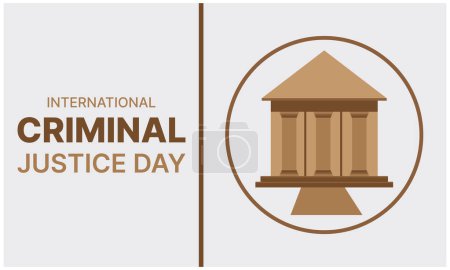 International Criminal Justice day Design templete