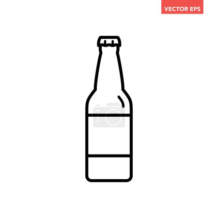 Illustration for Beer icon. vector illustration on white background - Royalty Free Image