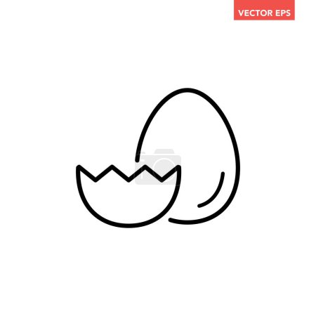 Illustration for Egg icon logo design template - Royalty Free Image