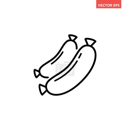 Illustration for Sausages icon design, vector illustration eps 1 0 - Royalty Free Image