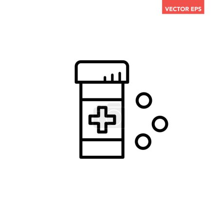 Illustration for Medicine pills icon design vector template - Royalty Free Image