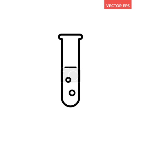 Illustration for Test tube icon, vector illustration - Royalty Free Image