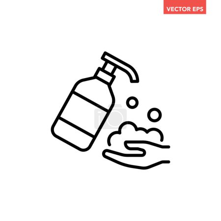 Téléchargez les illustrations : Illustration vectorielle d'icône de lavage et nettoyage - en licence libre de droit