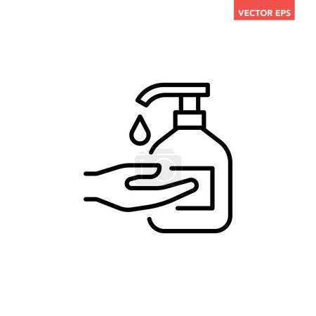 Téléchargez les illustrations : Icône de lavage des mains design - en licence libre de droit