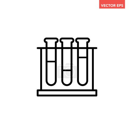 Ilustración de Tubos de prueba vector icono aislado sobre fondo transparente, Tubos de prueba logotipo concepto - Imagen libre de derechos
