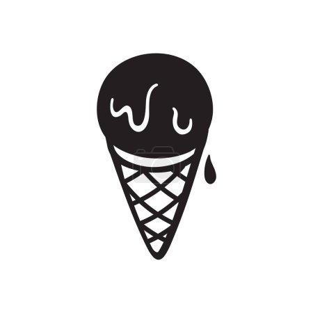 Illustration for Ice cream line style icon vector design - Royalty Free Image