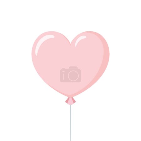 Téléchargez les illustrations : Ballon coeur amour icône - en licence libre de droit