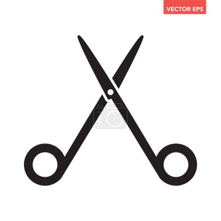 Illustration for Scissors icon. vector illustration - Royalty Free Image