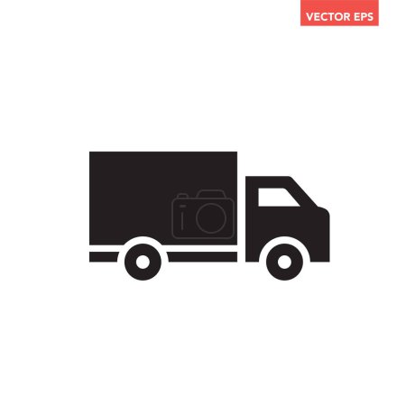 Téléchargez les illustrations : Icône vectorielle camion de livraison isolé sur fond transparent, vecteur - en licence libre de droit