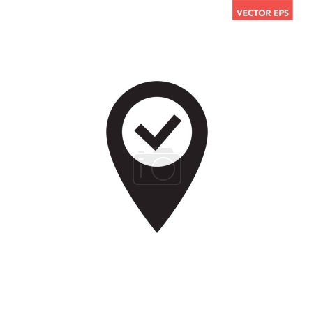 Téléchargez les illustrations : Cochez la case Icône Design Vector - en licence libre de droit