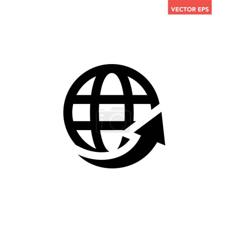 Illustration for Globe icon design vector - Royalty Free Image