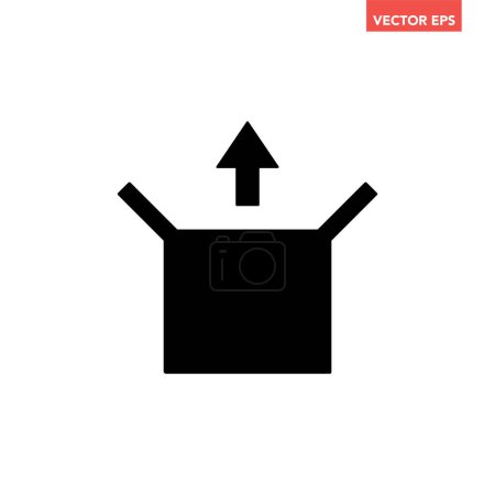 Ilustración de Subir flecha icono vector ilustración - Imagen libre de derechos