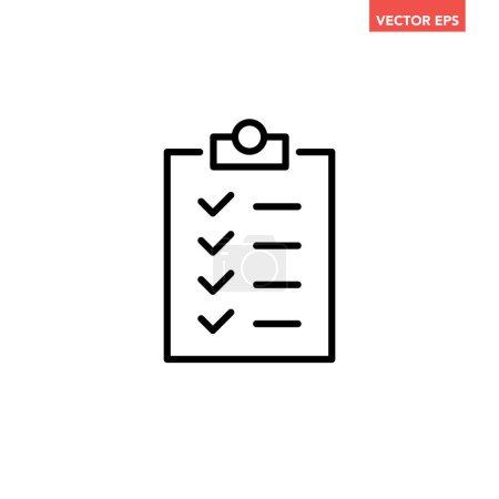 Ilustración de Lista de verificación, ilustración vectorial diseño simple - Imagen libre de derechos
