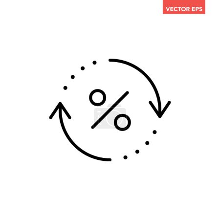 Illustration for Percentage icon, vector illustration simple design - Royalty Free Image