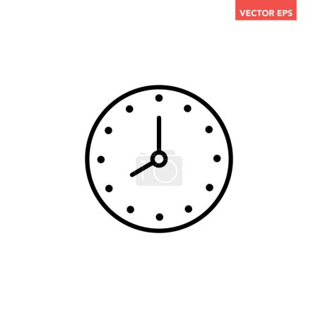 Ilustración de Icono de concepto de tiempo, ilustración vectorial diseño simple - Imagen libre de derechos