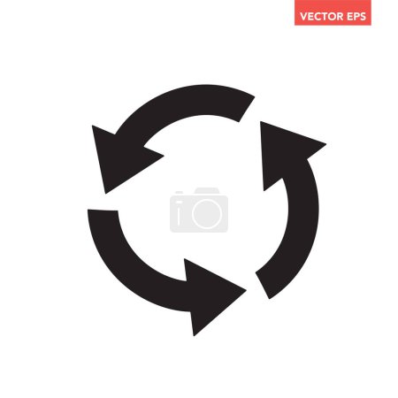 Illustration for Recycle symbol icon, vector illustration - Royalty Free Image