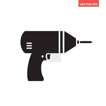 Illustration for Vector icon of drill - Royalty Free Image