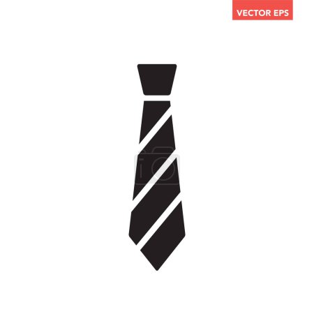 Illustration for Tie flat icon vector illustration - Royalty Free Image