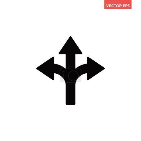 Ilustración de Flechas icono plano, ilustración vectorial - Imagen libre de derechos