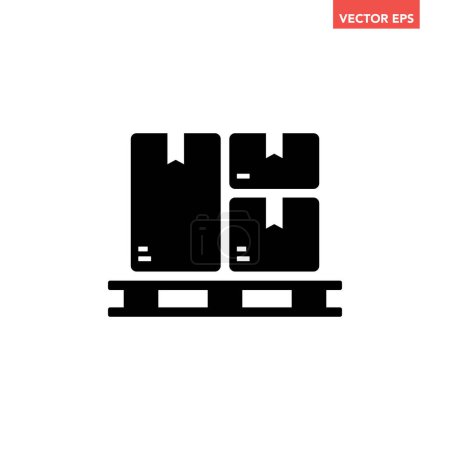 Illustration for Boxes icon, vector illustration simple design - Royalty Free Image