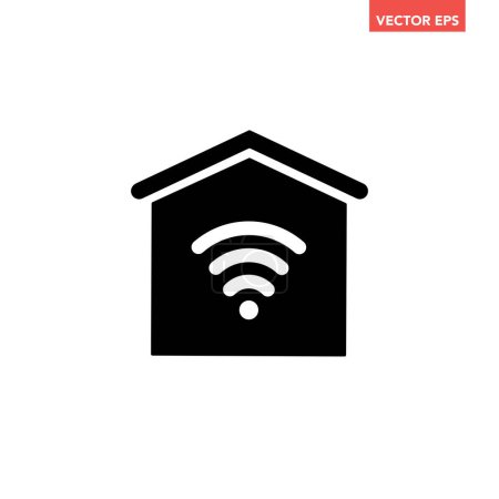 Illustration for House icon design, vector illustration for real estate - Royalty Free Image