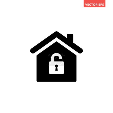 Ilustración de Diseño de iconos de casa, ilustración vectorial para bienes raíces - Imagen libre de derechos