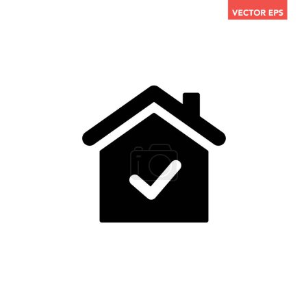 Illustration for House icon design, vector illustration for real estate - Royalty Free Image