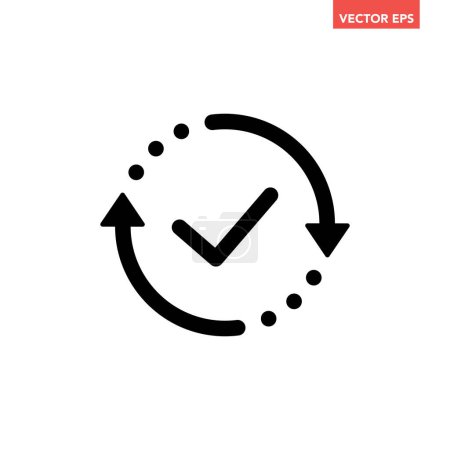 Illustration for Check mark icon vector illustration - Royalty Free Image