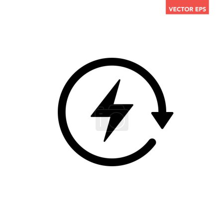 Illustration for Lightning icon, vector illustration simple design - Royalty Free Image