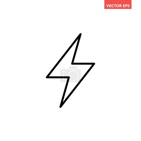 Illustration for Power bolt icon design illustration - Royalty Free Image