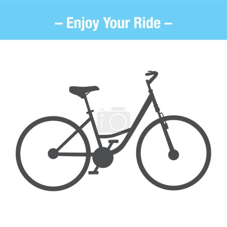 Illustration for Bicycle icon. vector illustration - Royalty Free Image
