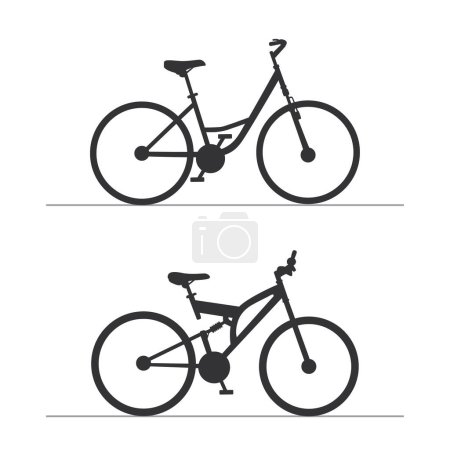 Téléchargez les illustrations : Icône de vélo. illustration vectorielle - en licence libre de droit