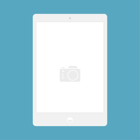 Illustration for Tablet pc with blank screen. vector illustration - Royalty Free Image