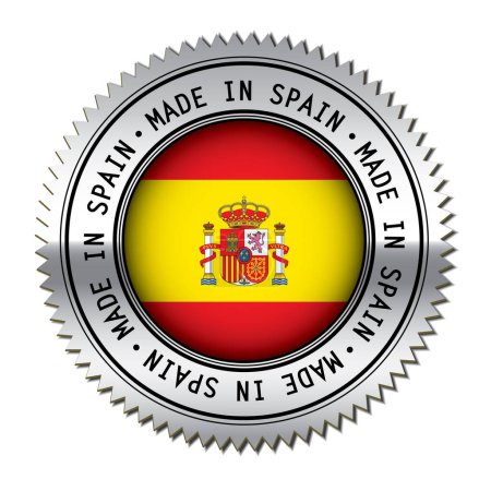 Illustration for Made in Spain sticker vector illustration - Royalty Free Image
