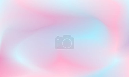 Illustration for Y2k aesthetic gradient background. smooth colorful template on pastel colors - Royalty Free Image
