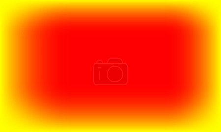 Thermische leuchtend rote und gelbe Gradienten Hintergrund. abstrakte Hitze-Karte bunt Design Illustration Vorlage
