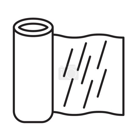 Illustration for Plastic Wrap Icon Design For Personal And Commercial Use - Royalty Free Image